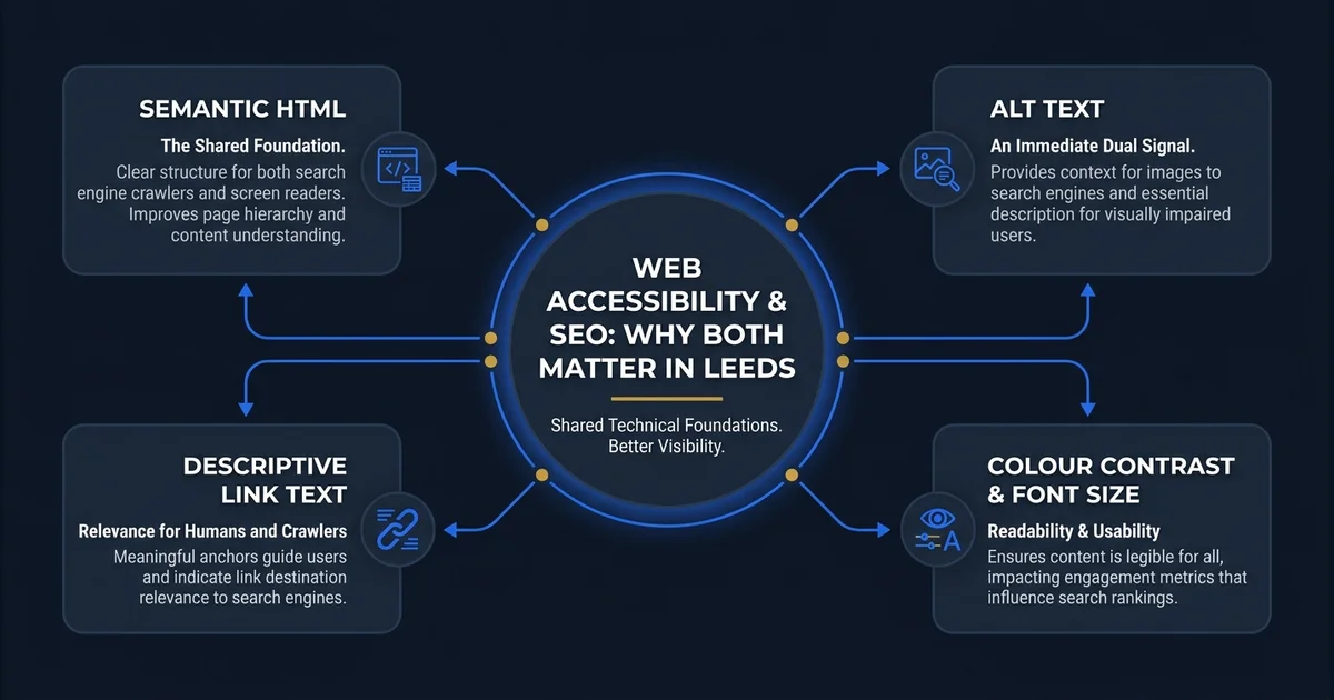 Web Accessibility and SEO: Why Both Matter in UK β visual guide for UK businesses.